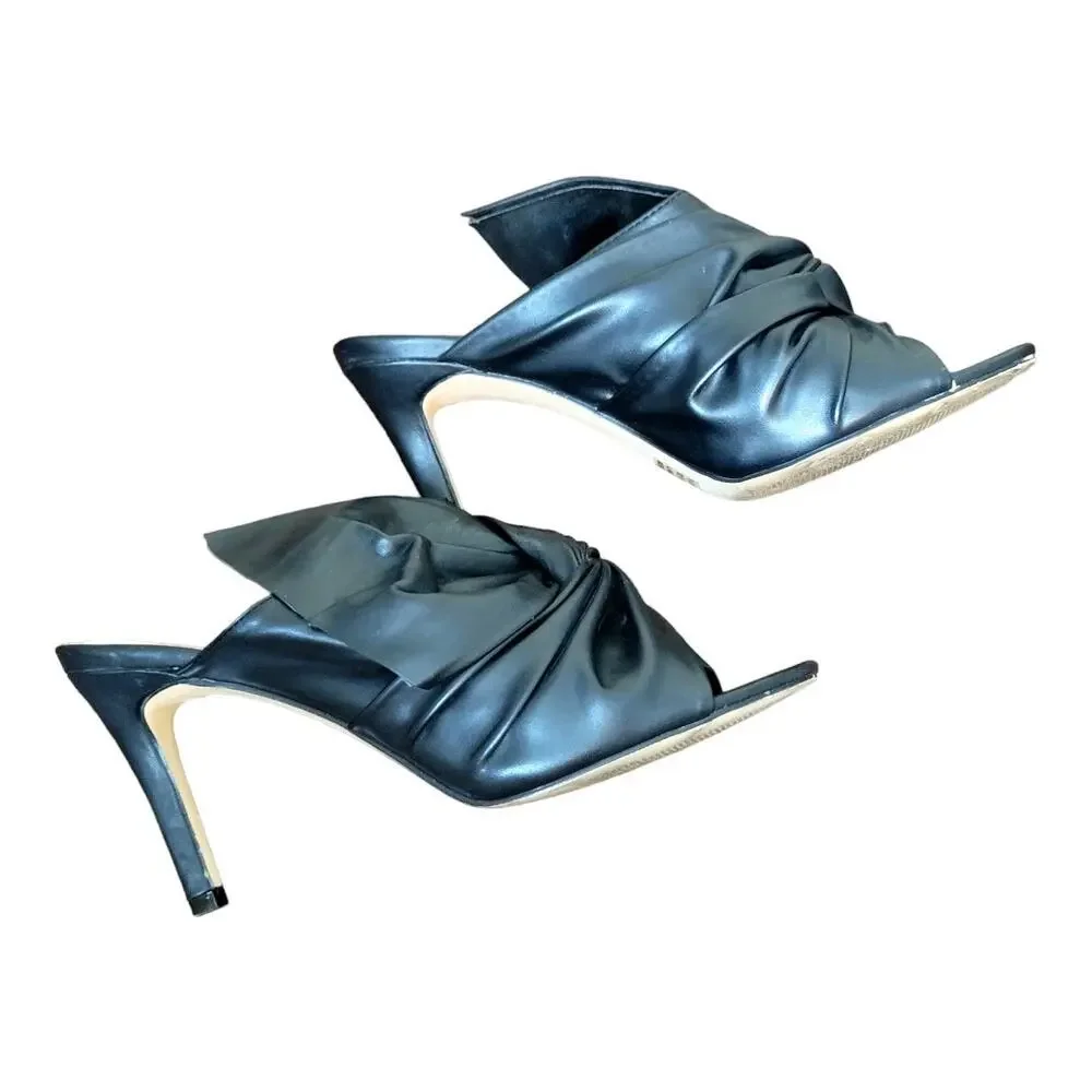 NY&CO Bow‎ Heels Slides Black